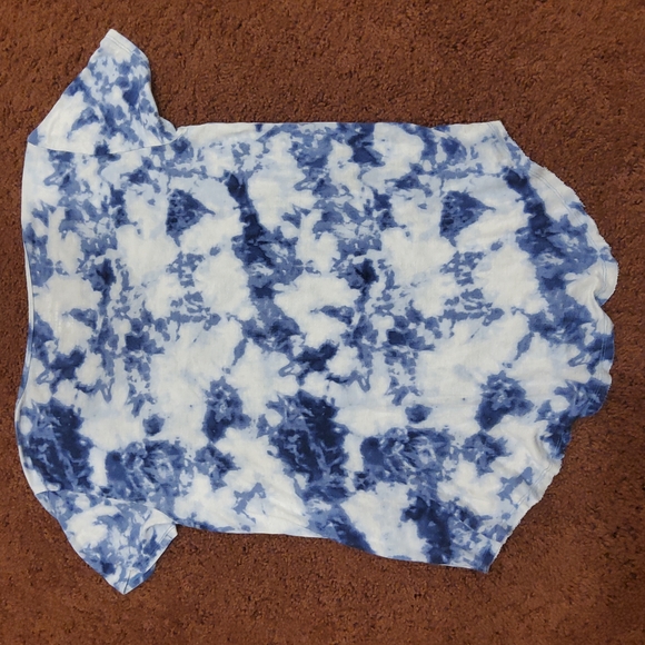 Blue and White Tie Dye Tee - Picture 4 of 4